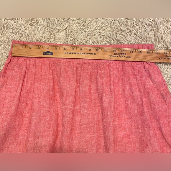 Large Loft Linen Skirt pull on dirndl skirt with pockets - Picture 5 of 9